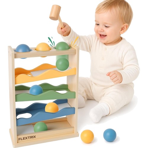 Holz kugelbahn montessori - holz,