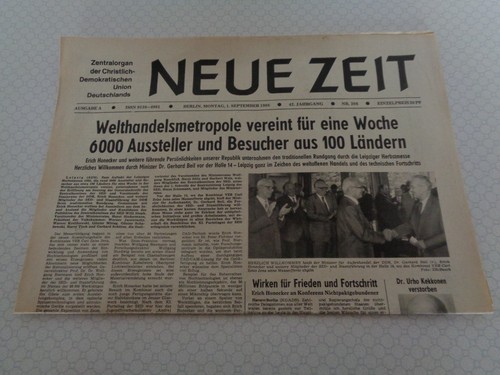 Alte ddr zeitung september - ,