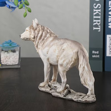 Wolf figur 23cm resin tier - wolf,