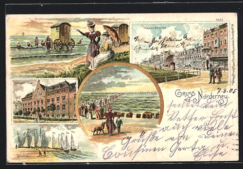 Lithographie norderney - lithographie,