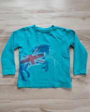 Türkis blauer Pullover von JAKO-O Gr. 104/110 Pferd