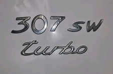 ORIGINAL PEUGEOT 307SW TURBO EMBLEM SCHRIFTZUG HECKKLAPPE