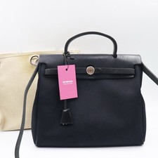 Hermes Herbag PM Schwarz 2.Set