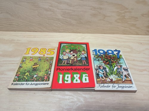 Ddr pionierkalender von - 3x,
