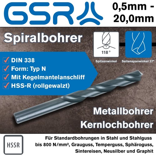 Gsr spiralbohrer 5mm - gsr,