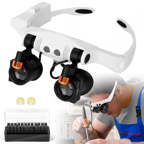 Led brillenlupe kopflupe - brillenlupe,