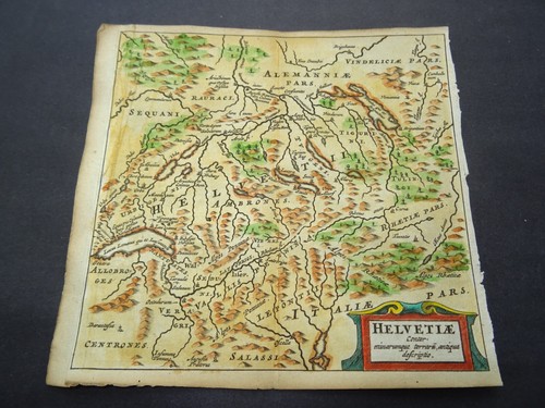 Antike karte der - schweiz, von