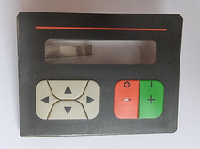 Mitsubishi MAC 10 Tastatur-Folie aufgeklebt auf Frontplatte