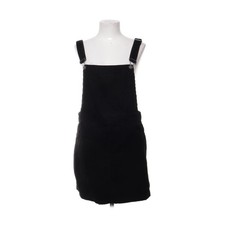 Divided by H&M, Latzkleid, Größe: 42, Schwarz, Baumwolle, Einfarbig, Cord #3VT