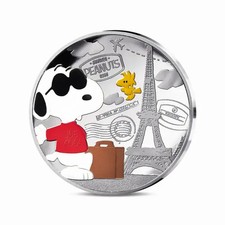 Frankreich 10 Euro 2025 Peanuts Snoopy Woodstock Silber Color PP +OVP