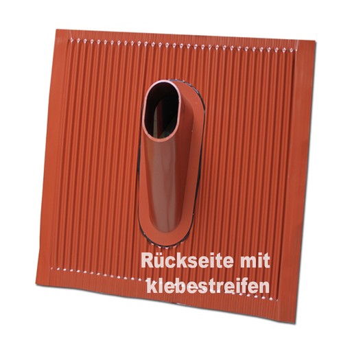 Sat ziegel alu - rot, abdeckung