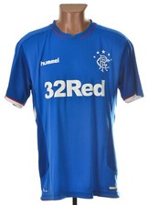 RANGERS 2018/2019 HOME FOOTBALL SHIRT JERSEY HUMMEL SIZE L ADULT