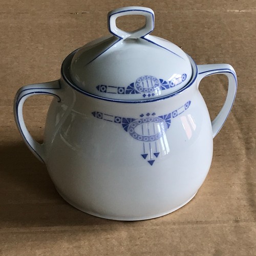 Große jugendstil zuckerdose - große,