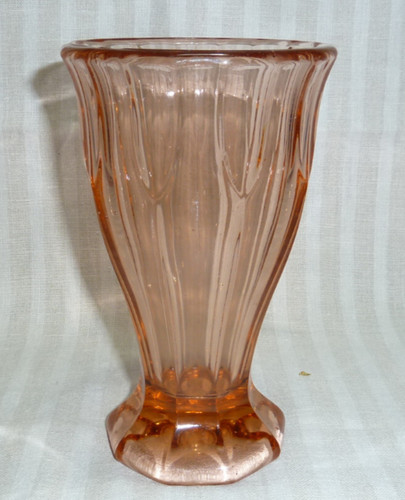 Vase rosalin rosa pressglas - vase,