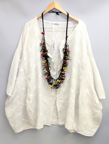 Moonshine leinen jacke mantel - moonshine,