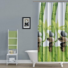 Duschvorhang Textil 120x200 Schwarz Weiss Türkis Rot  Grau  Rosa Creme Blau Grün