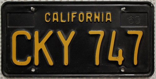 Kalifornien usa nummernschild - kalifornien,