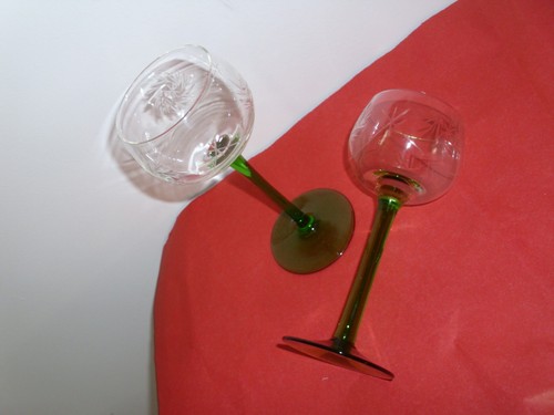 Weingläser transparent - 2, x
