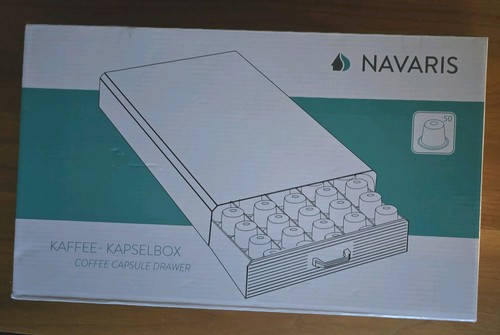 Navaris kaffee kapselbox 50 - navaris, kaffee-kapselbox,