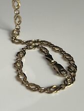 375er/ 9kt Gold Armband Armkettchen filigranes Gliederarmband Vintage 19,5cm