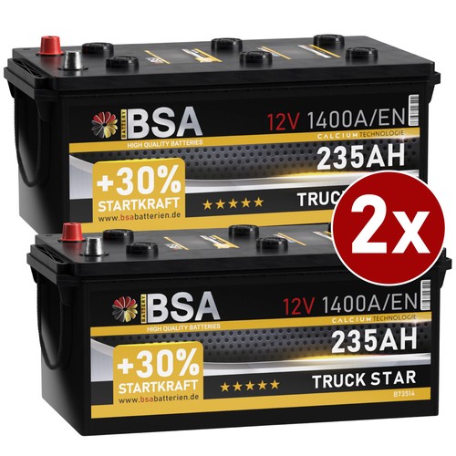 Lkw batterie 12v 235ah - 2x,