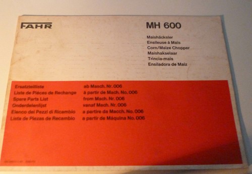 Fahr maishäcksler mh600 - fahr,