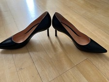 Klassische echt Leder High Heel Pumps schwarz Gr.39 neu von Fauzian Jeunesse
