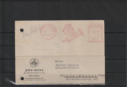 Frz zone postkarte mit afs - frz.,