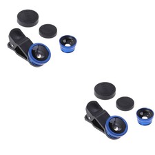  Set of 2 Weitwinkel Linsen Makroobjektiv Für Telefon Vorsatzlinse Smartphone