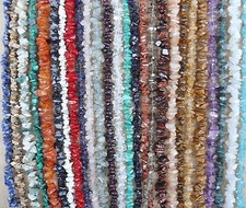 Edelstein Splitter Kette 85-90 cm, Ohne Verschluss ,endlos,