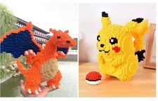 Diamond Blocks Anime Pikachu 3d lego 5210 Pokemon ? puzzle charizard 5600 ?