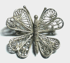 Antik 800 Silber Brosche