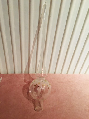 Alte christbaumspitze aus glas - alte,