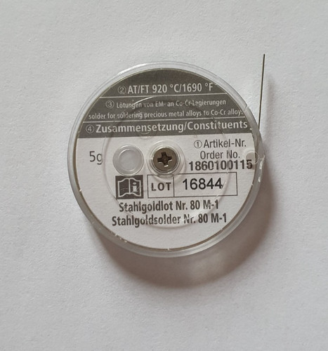 Stahlgoldlot m 1 - nr., m-1