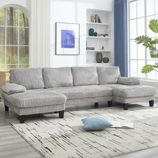 114" U-shaped Sectional Sofa