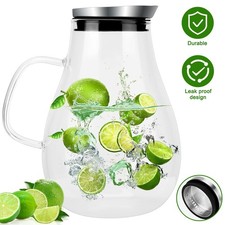 2 L Glaskrug Wasserkaraffe