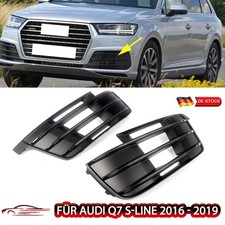 2x für Audi Q7 S-line 2016 - 2019 Nebelscheinwerfer Gitter Kühlergrill Abdeckung
