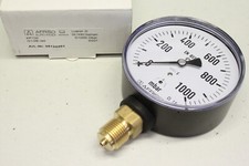 AFRISO G1/2B rad KP100 D201 0 - 1000 mbar Manometer Kapselfeder 35124201 OVP