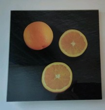 Glas fliese wandbild - glas-fliese-wandbild, "orangen"