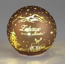 formano Deko-Kugel braun-gold