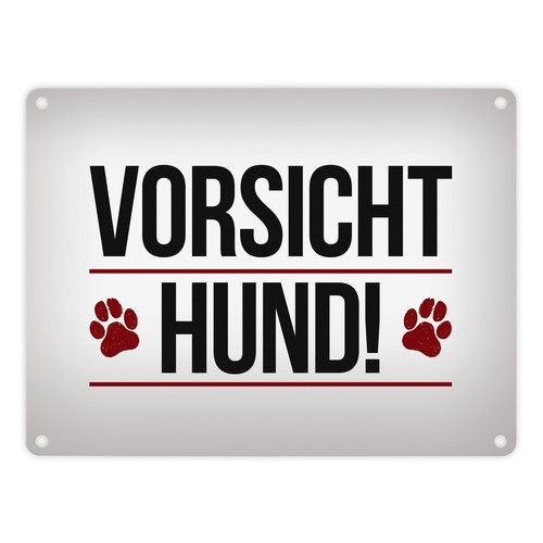 Vorsicht hund metallschild - hund!,