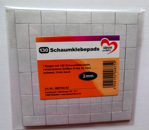 Schaumklebepads schwarz - schaumklebepads,,