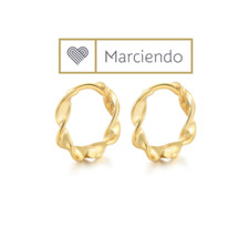 Creolen hoops Verdreht echt