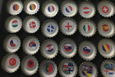 1 Set Bitburger Kronkorken, EM 2024, 24 Stück, komplette Serie, gebraucht