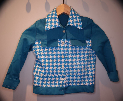 Kinder jacke blau weiß - jacke,
