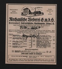 SEITENDORF, Werbung 1931, Mechanische Weberei GmbH Küchenhandtücher Linon Zefir