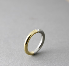 Luxus Ring 750 Gelbgold / 950