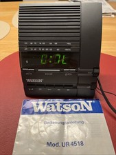Watson UR 4518 Radiowecker Radio-Wecker, schwarz