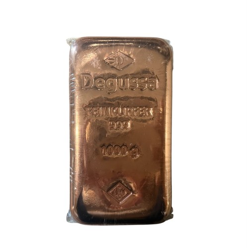 Degussa kupferbarren 1000 - degussa, kg