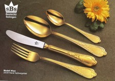 Solingen SBS Besteck vergoldet